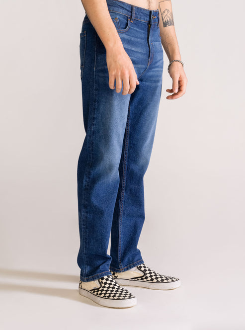 Rise To Power Slim Fit Jeans, Azul Obscuro