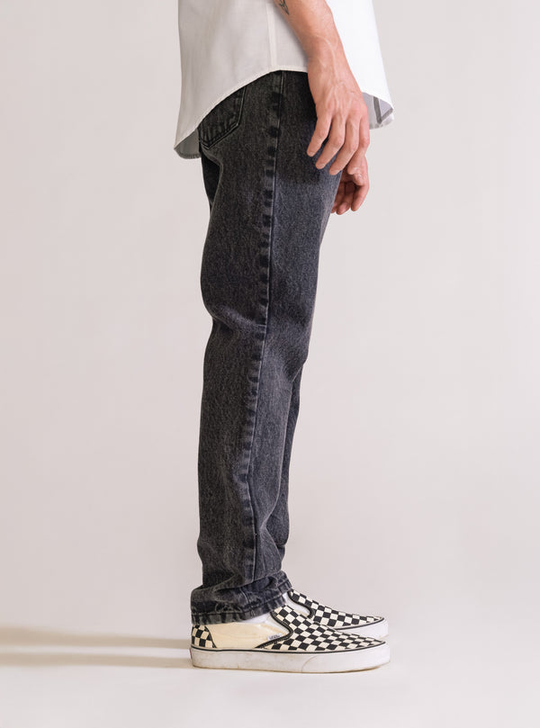 A Little Treat Regular Vintage Jeans, Negro