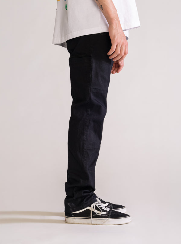 Again & Again Slim Fit Jeans, Negro