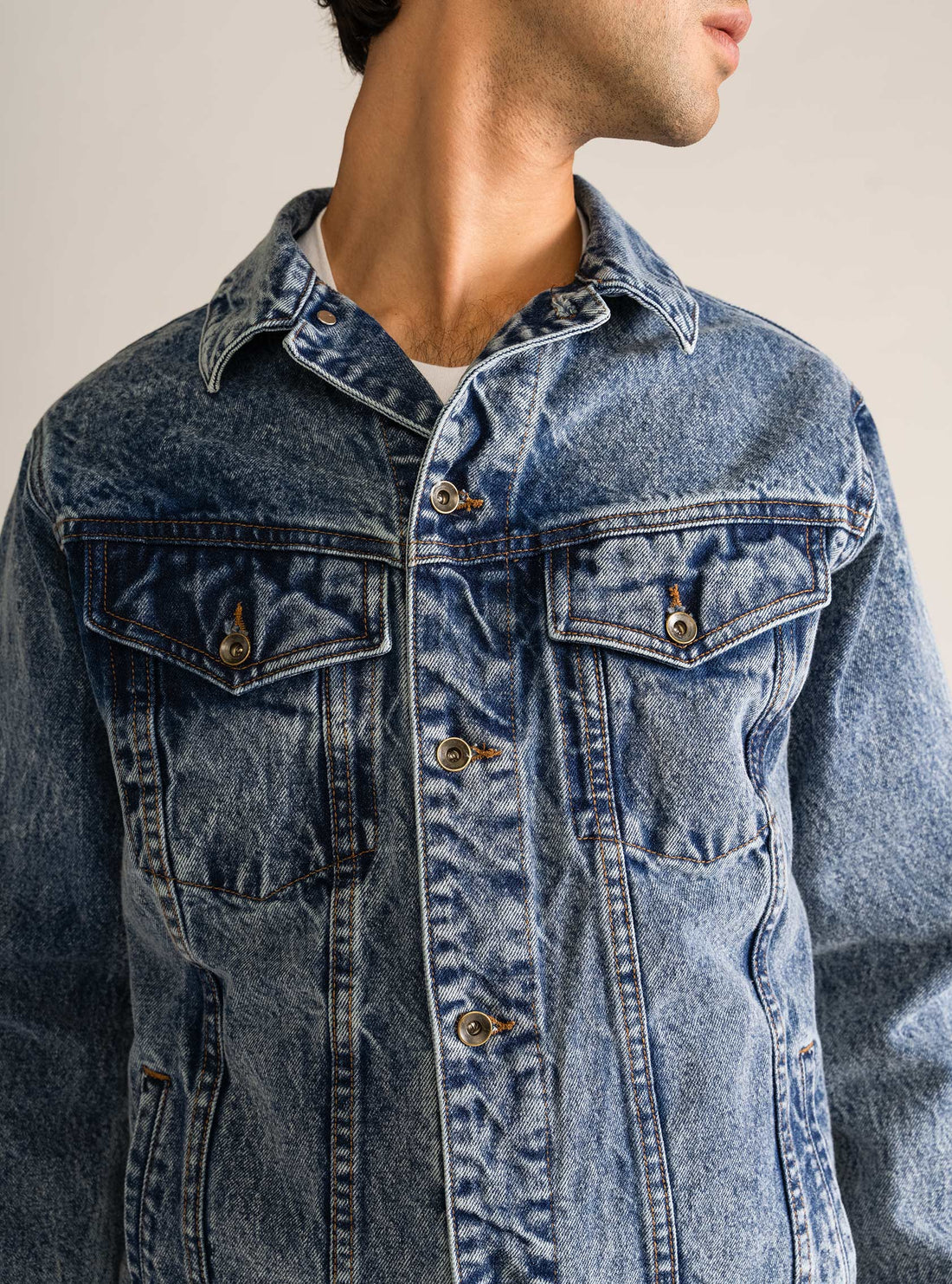 Classic Denim Jacket, Azul Obscuro