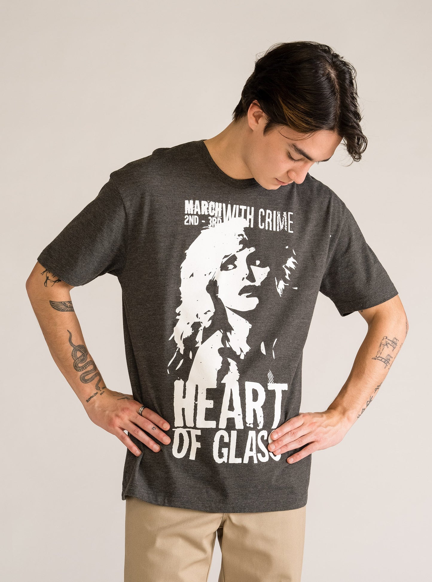 Once I had a love Drop T-Shirt, Gris Obscuro
