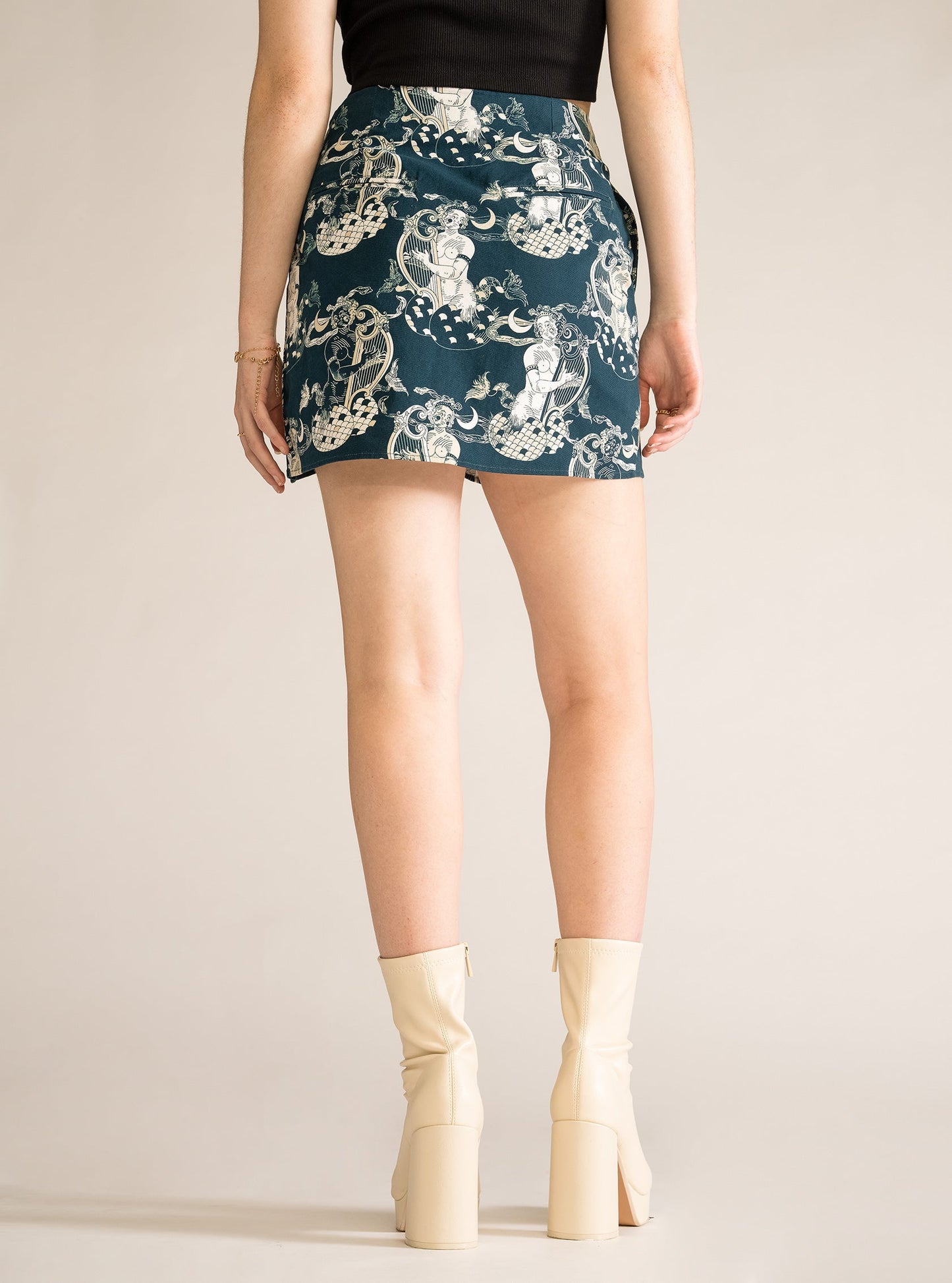 Ancient Mermaid Mini Skirt, Sipson