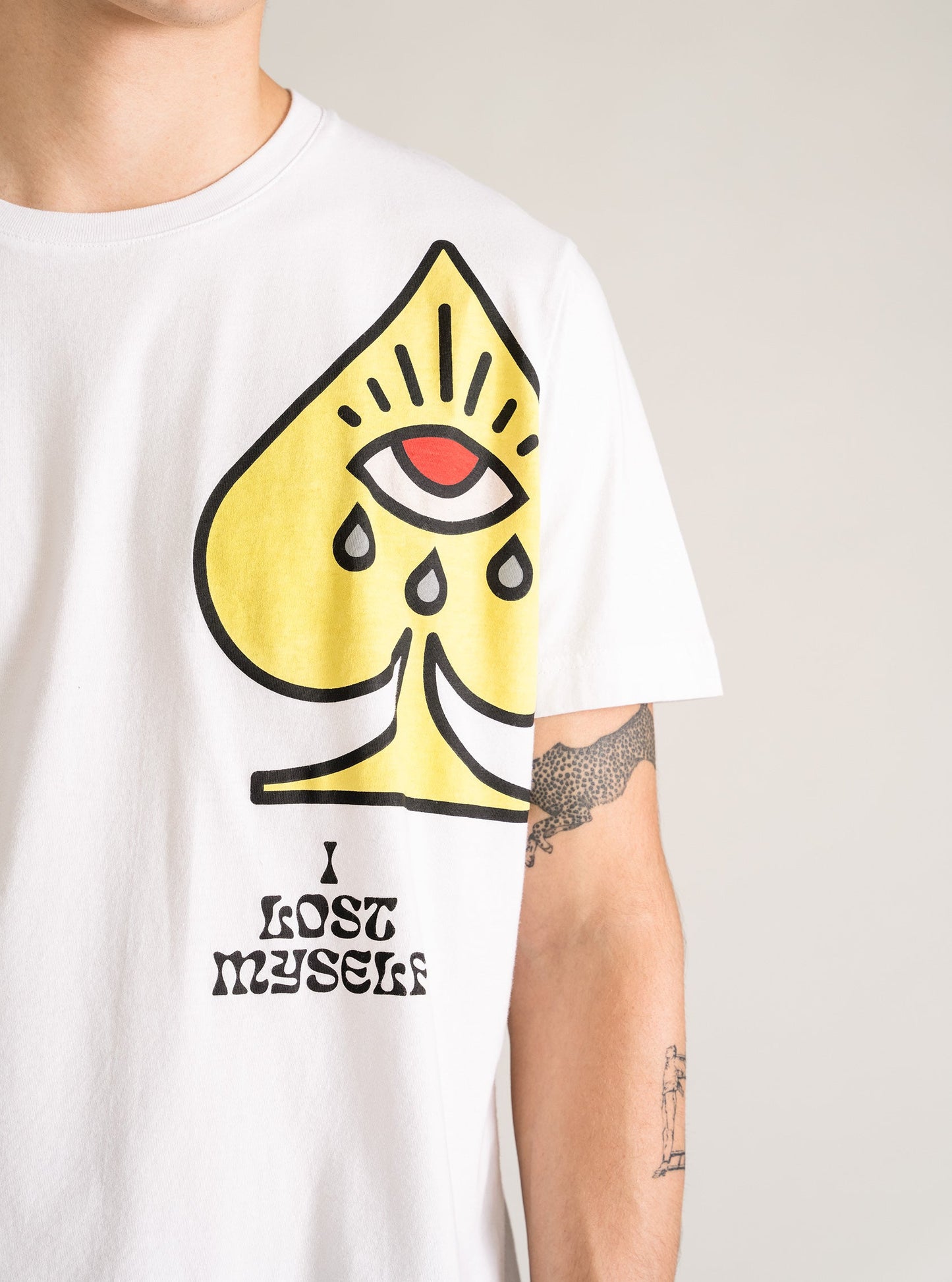 Poker It! Drop T-Shirt, Blanco