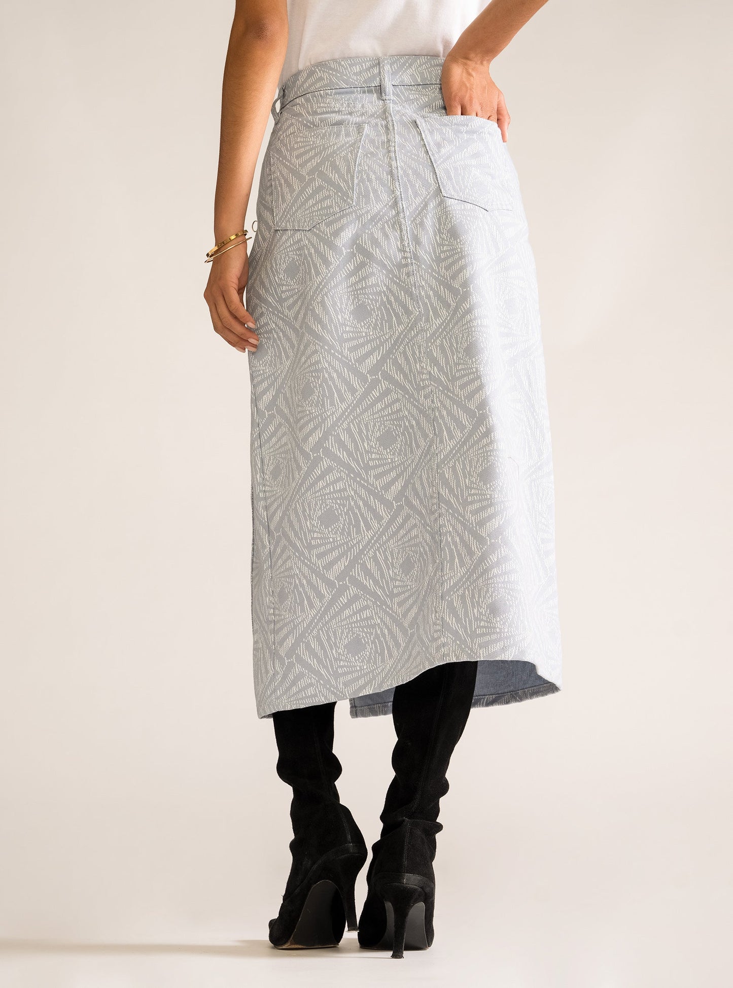 Dulcie Midi Skirt, Celeste