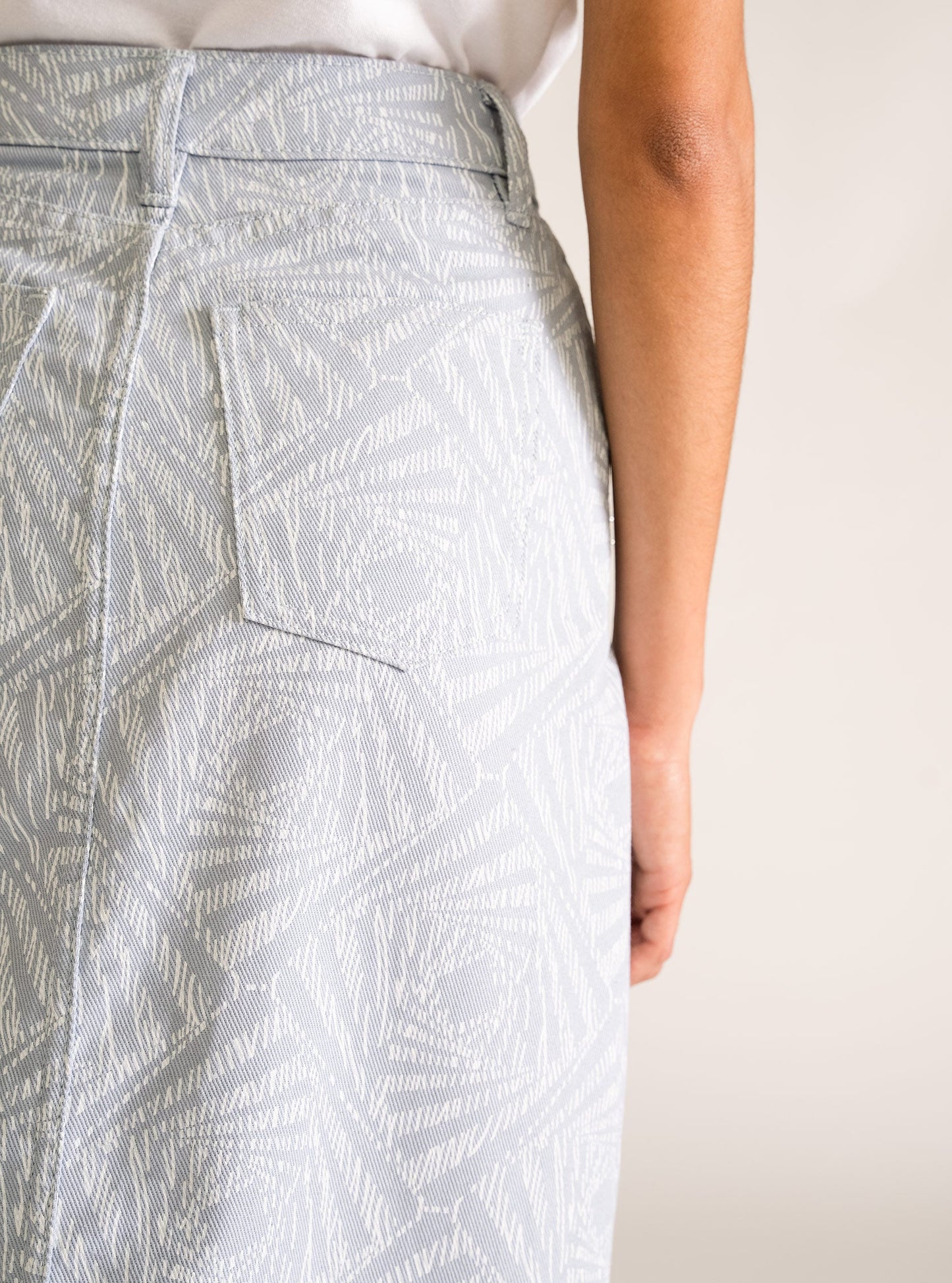 Dulcie Midi Skirt, Celeste