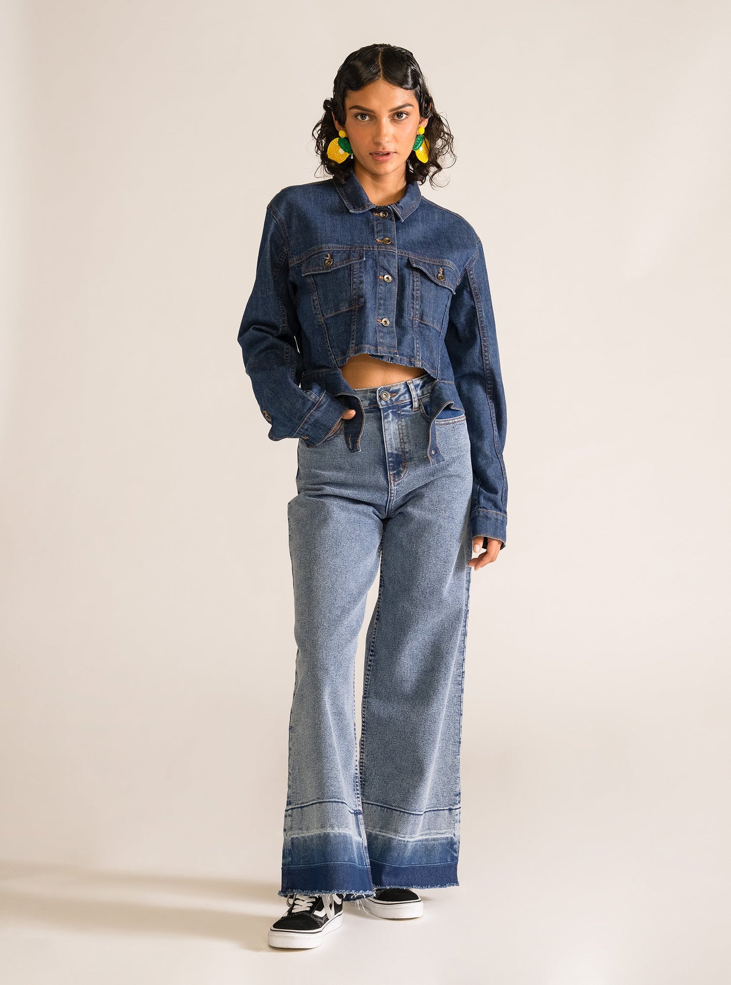 Into The Void Wide Leg Jeans, Celeste