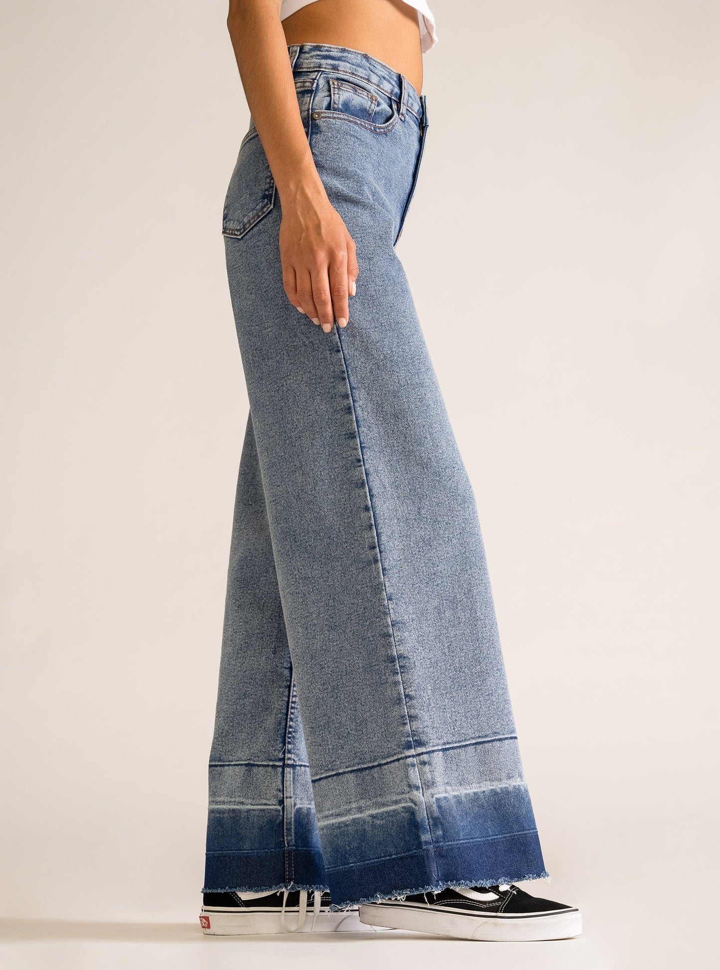 Into The Void Wide Leg Jeans, Celeste