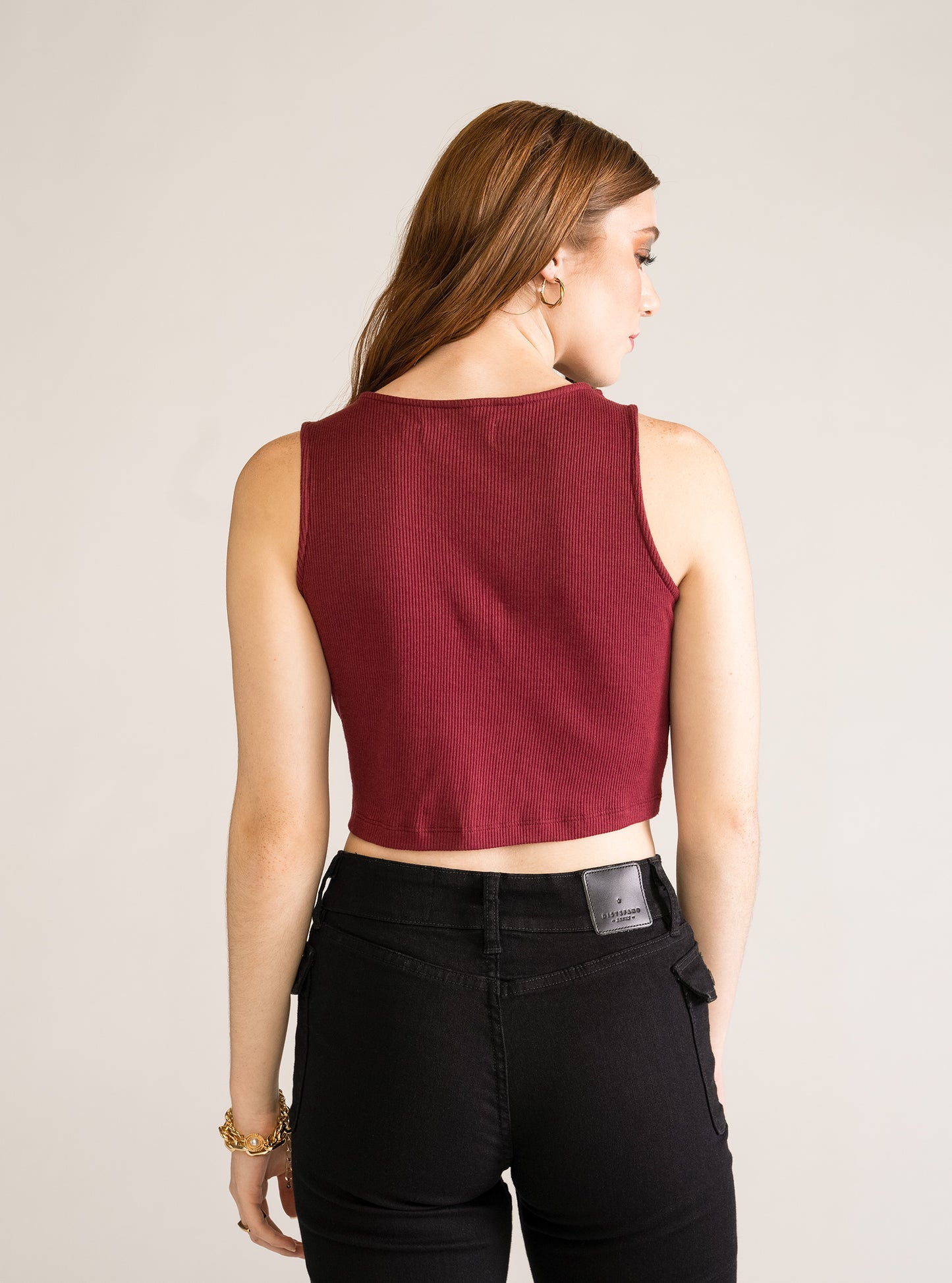 Criss Cross Tied Tee, Corinto