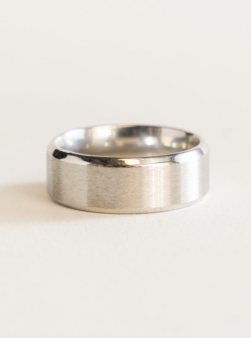 Just Casual Band Ring, Plateado