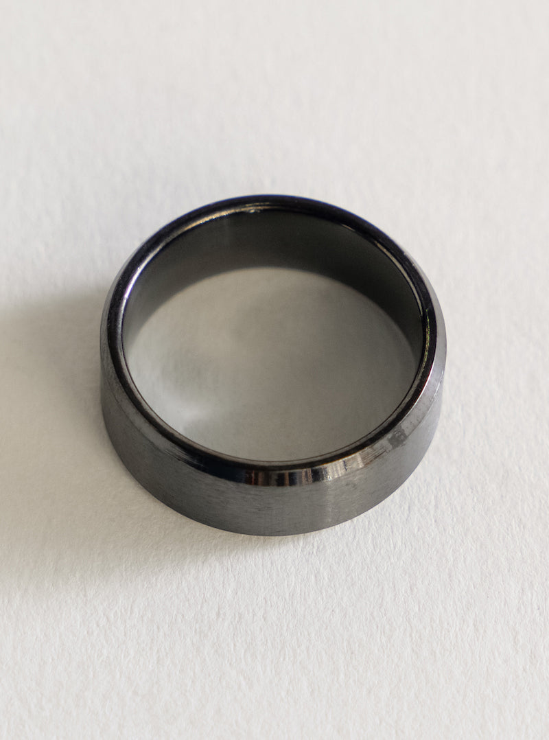 Just Casual Band Ring, Negro