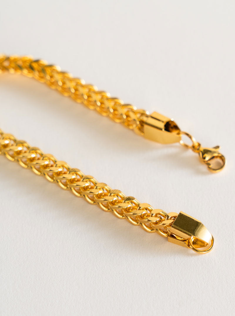 Curve Cuban Bracelet, Dorado