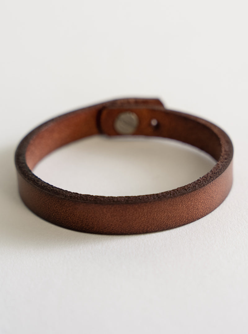 Vintage Leather Bracelet, Café Obscuro