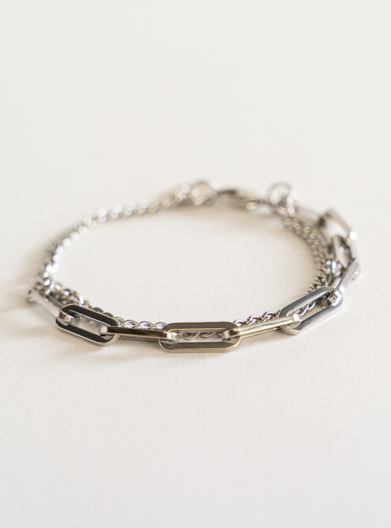 Double Infinity Bracelet, Plateado
