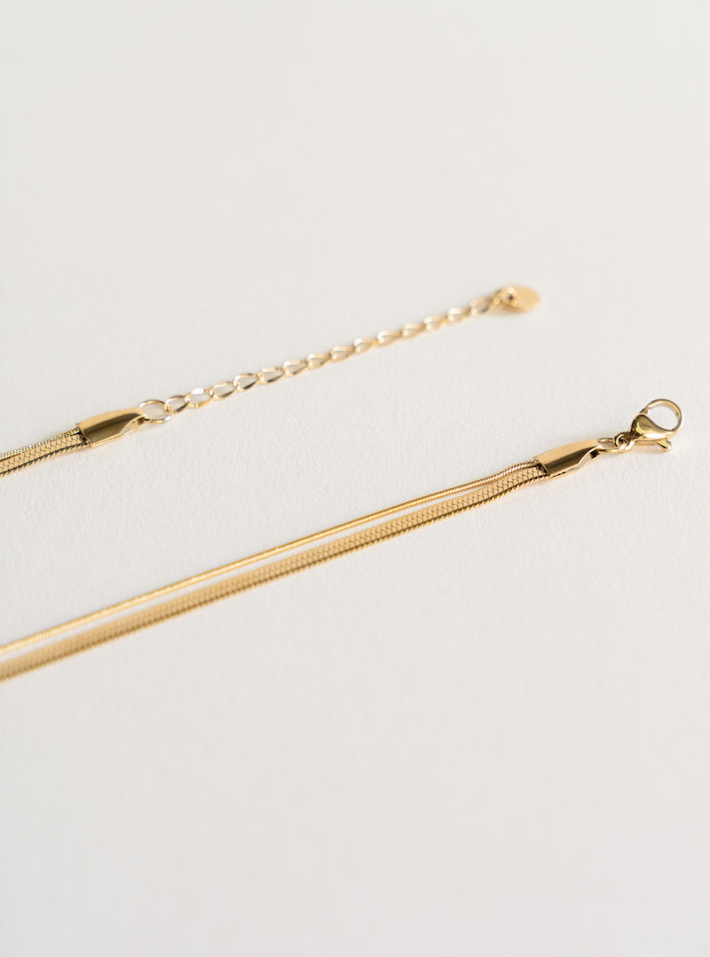 Double Tail Snake Chain, Dorado
