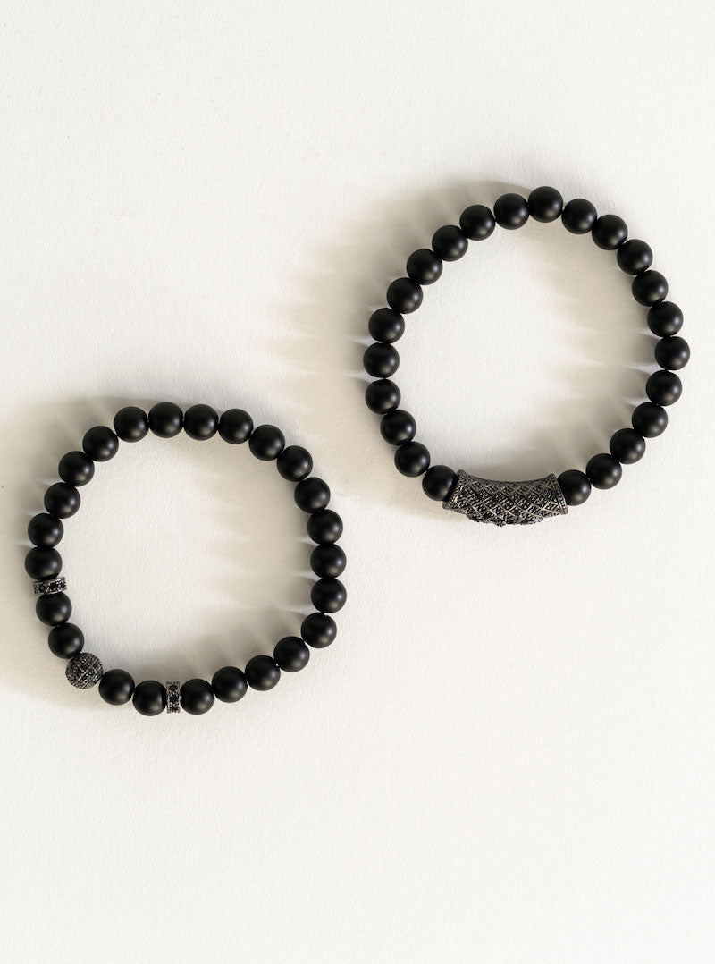 Peaceful Black Onyx Bracelet, Negro