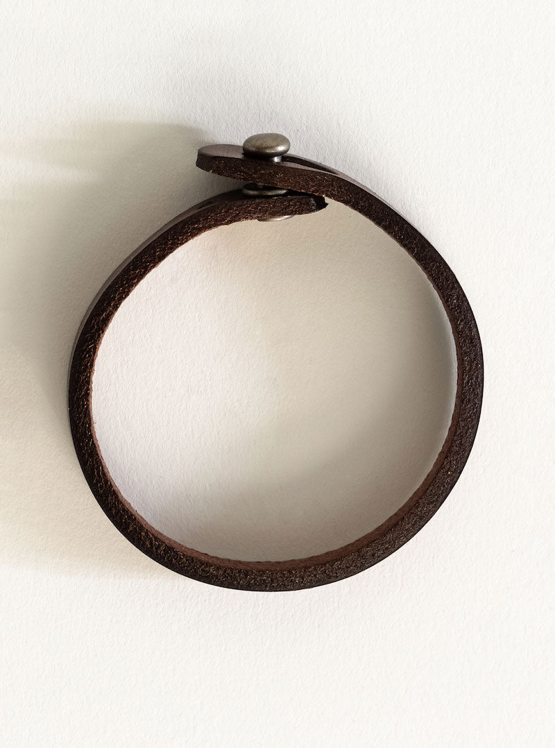Vintage Leather Bracelet, Café Obscuro