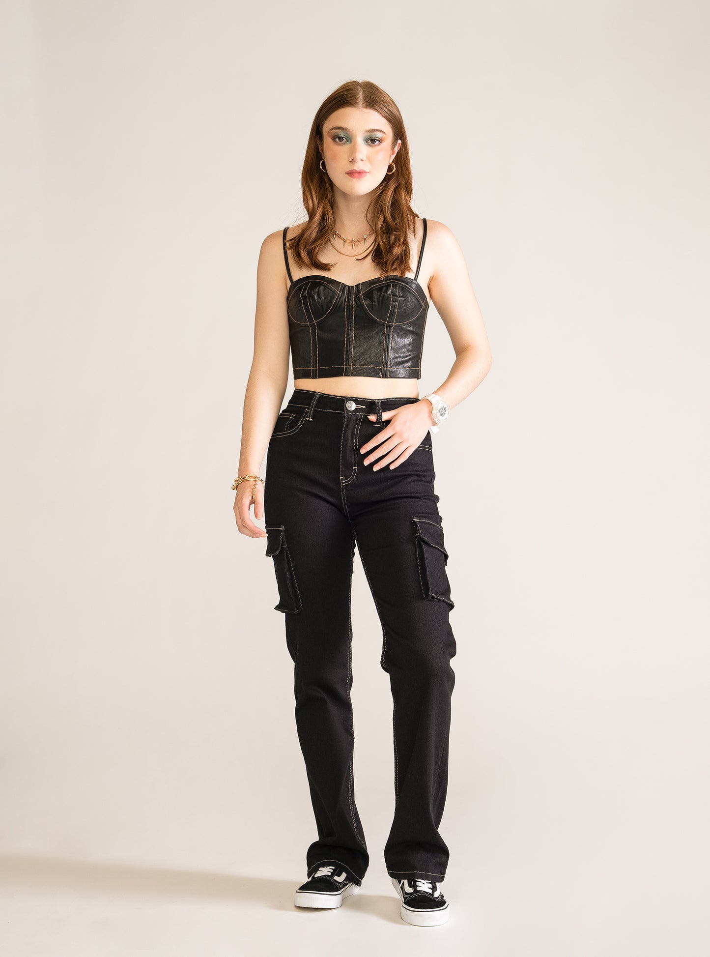 Heading Out Bustier, Negro