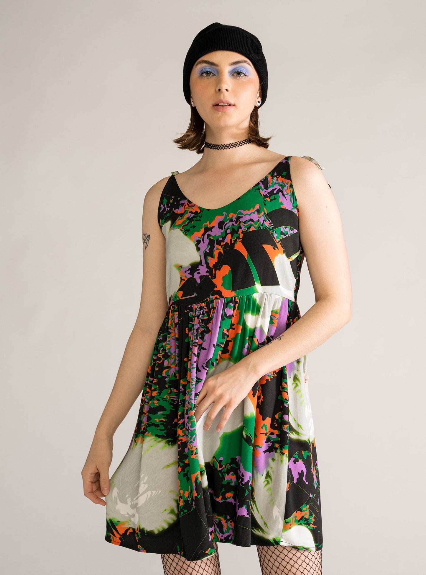 Regency Psycho Dress, Negro