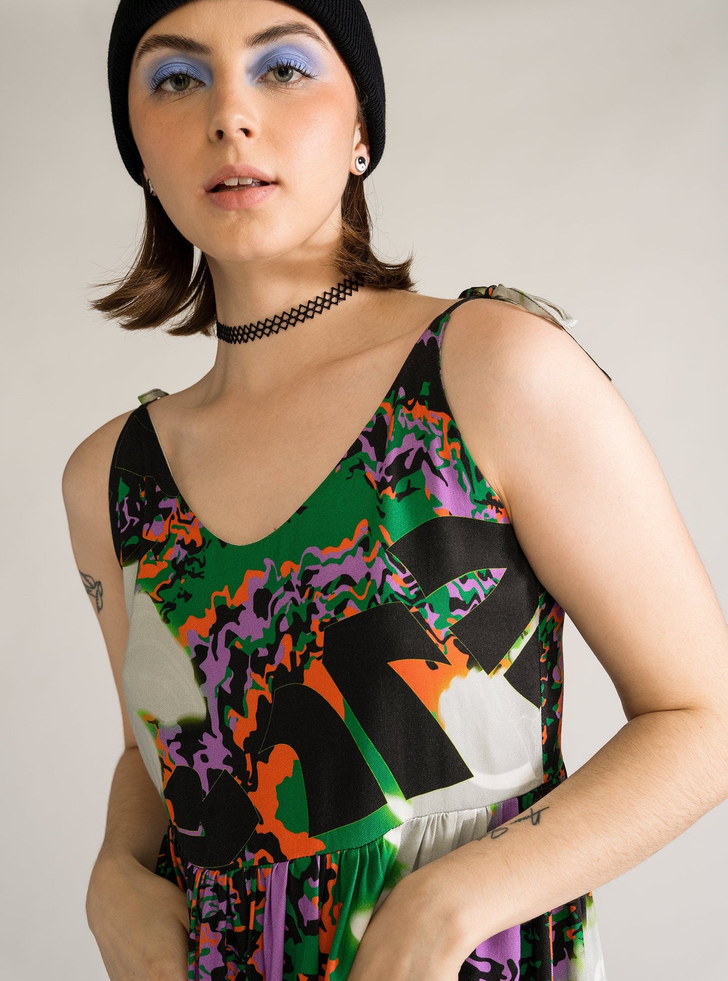 Regency Psycho Dress, Negro