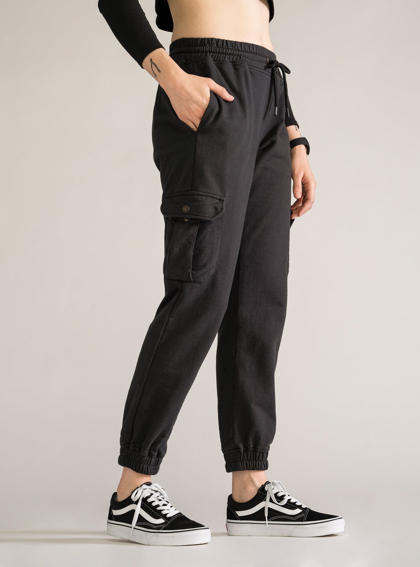 Vibing Cargo Pants, Negro