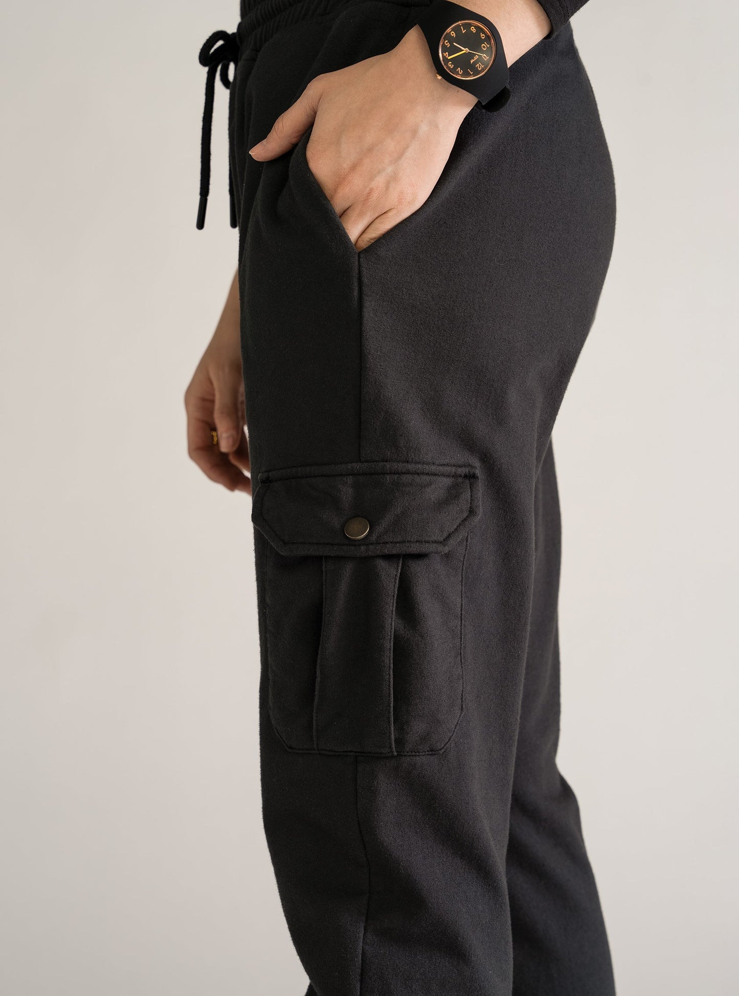 Vibing Cargo Pants, Negro