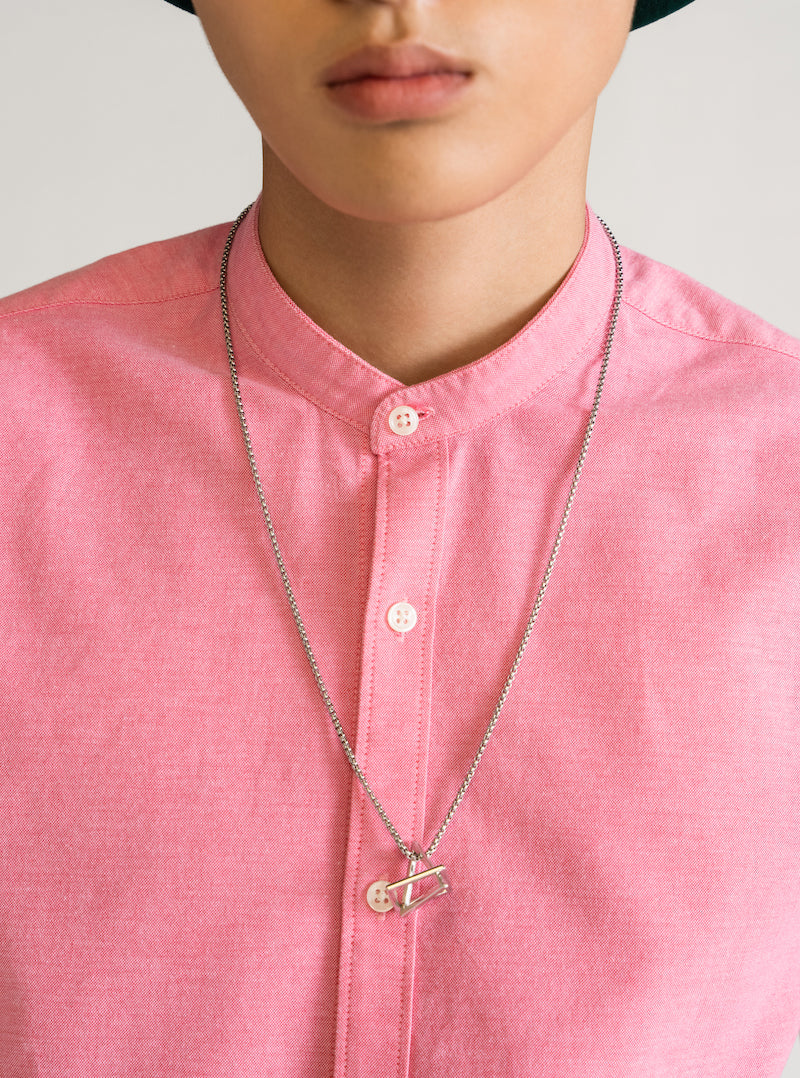 Shapes Of Sharp Necklace, Plateado