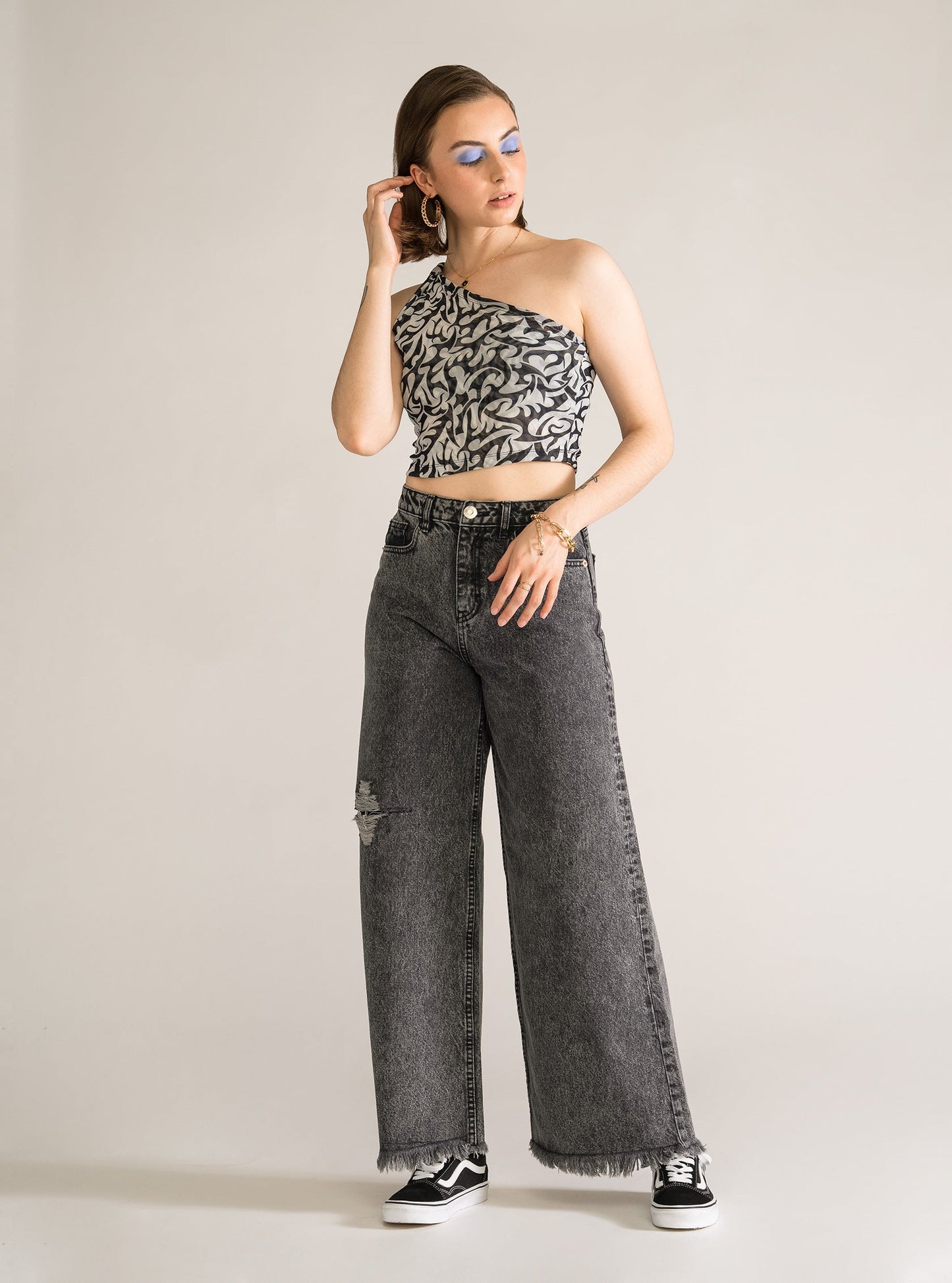 Twisted & Shout Top, Blanco