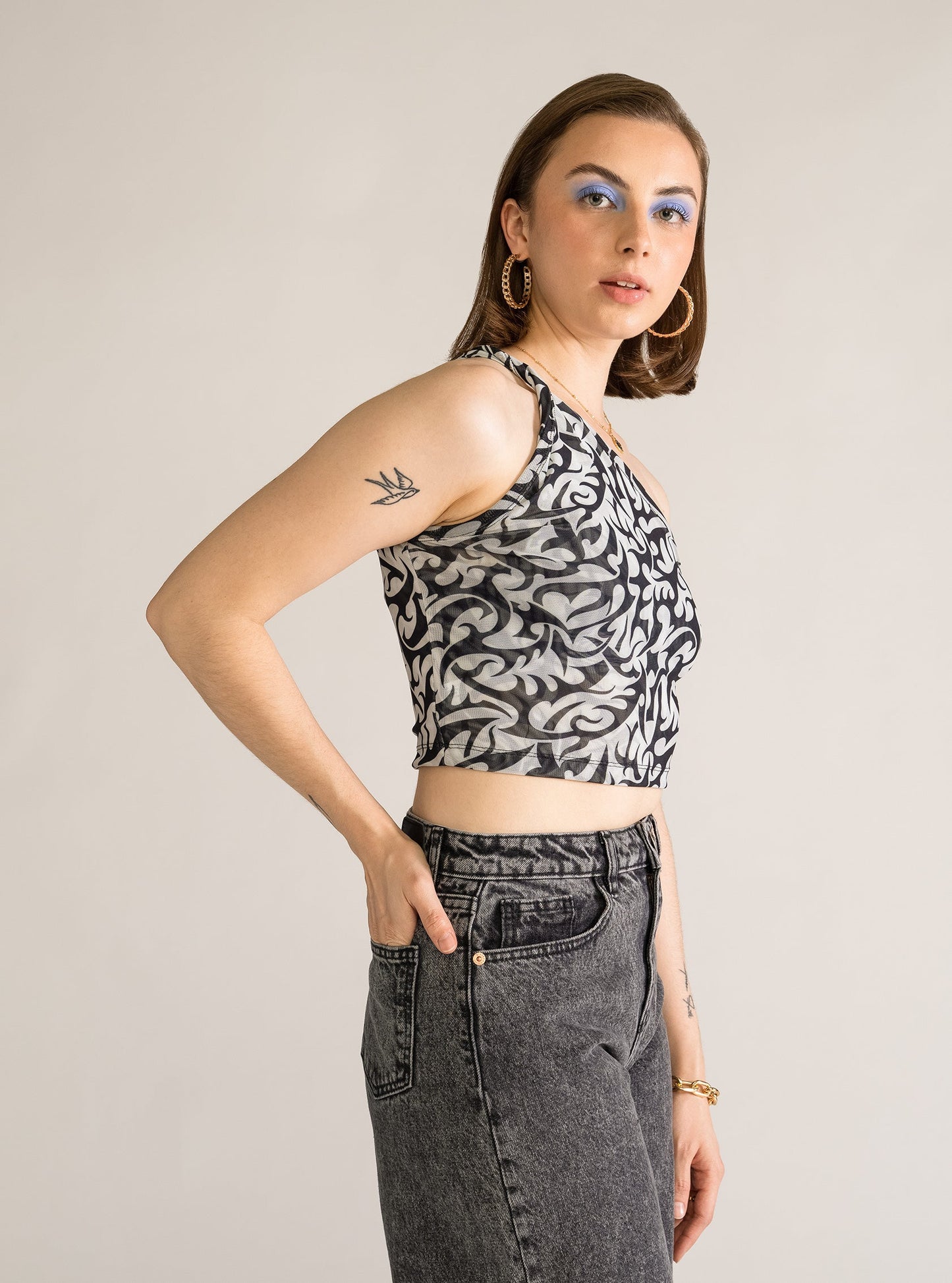 Twisted & Shout Top, Blanco