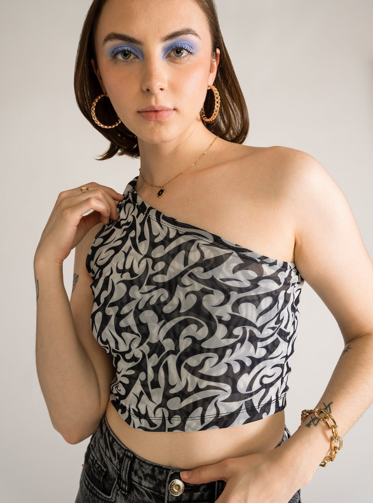 Twisted & Shout Top, Blanco