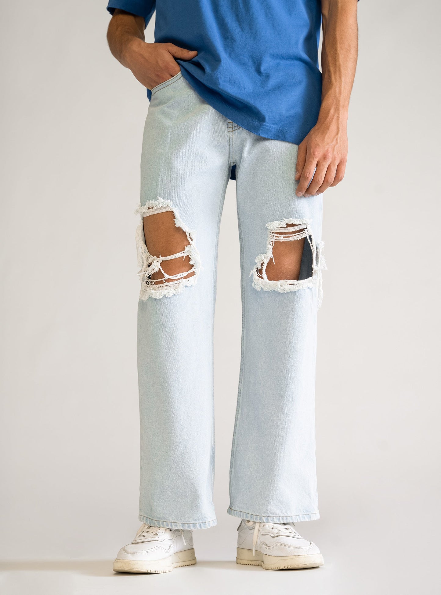 Destroyed Baggy Jeans, Celeste