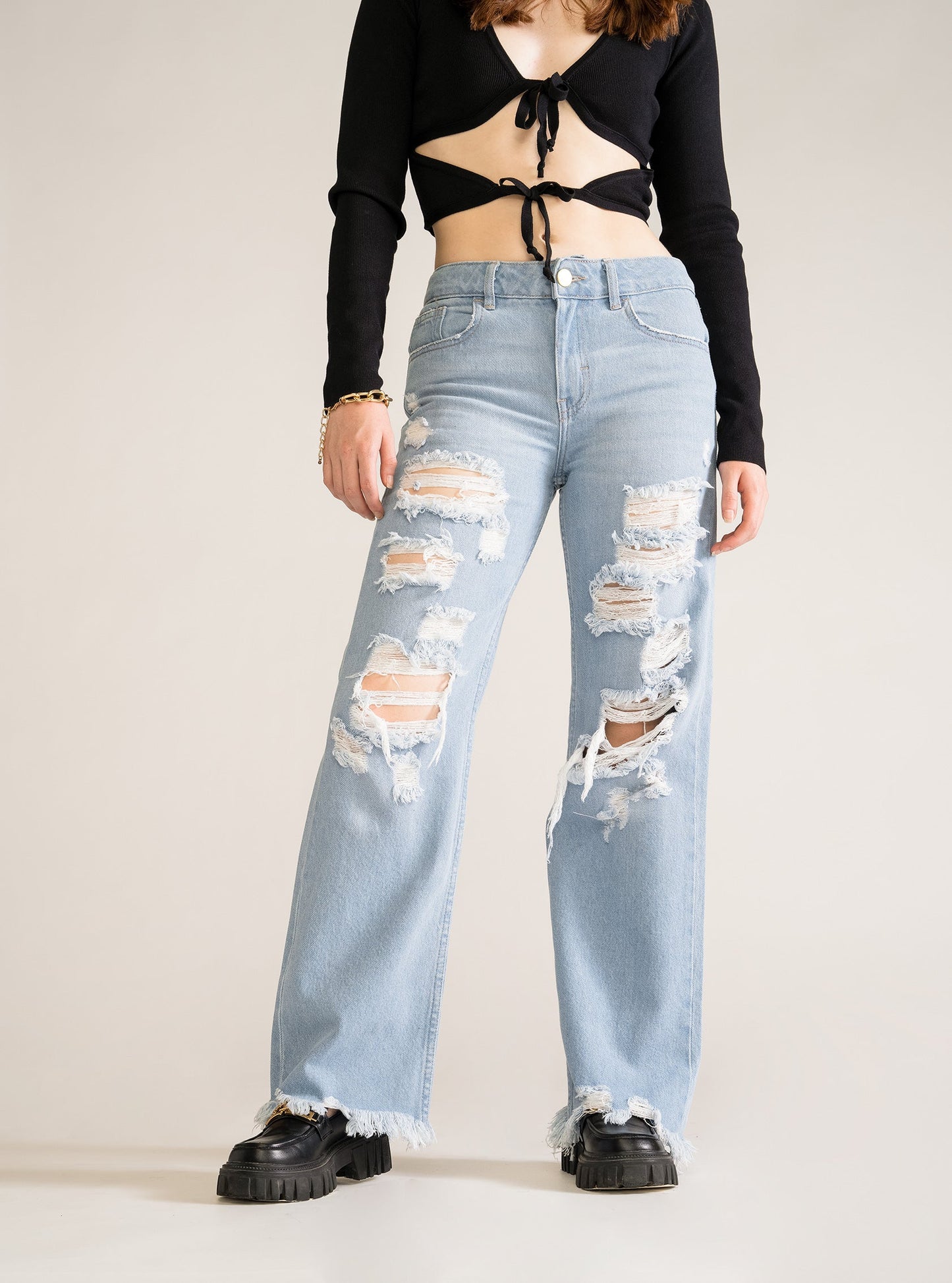 Disarm Low Waist Straight Jeans, Celeste