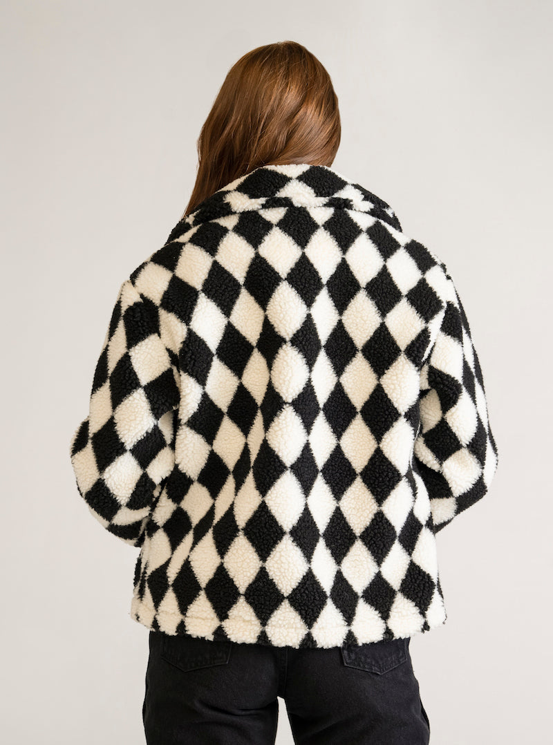 B&B Check jacket, Blanco