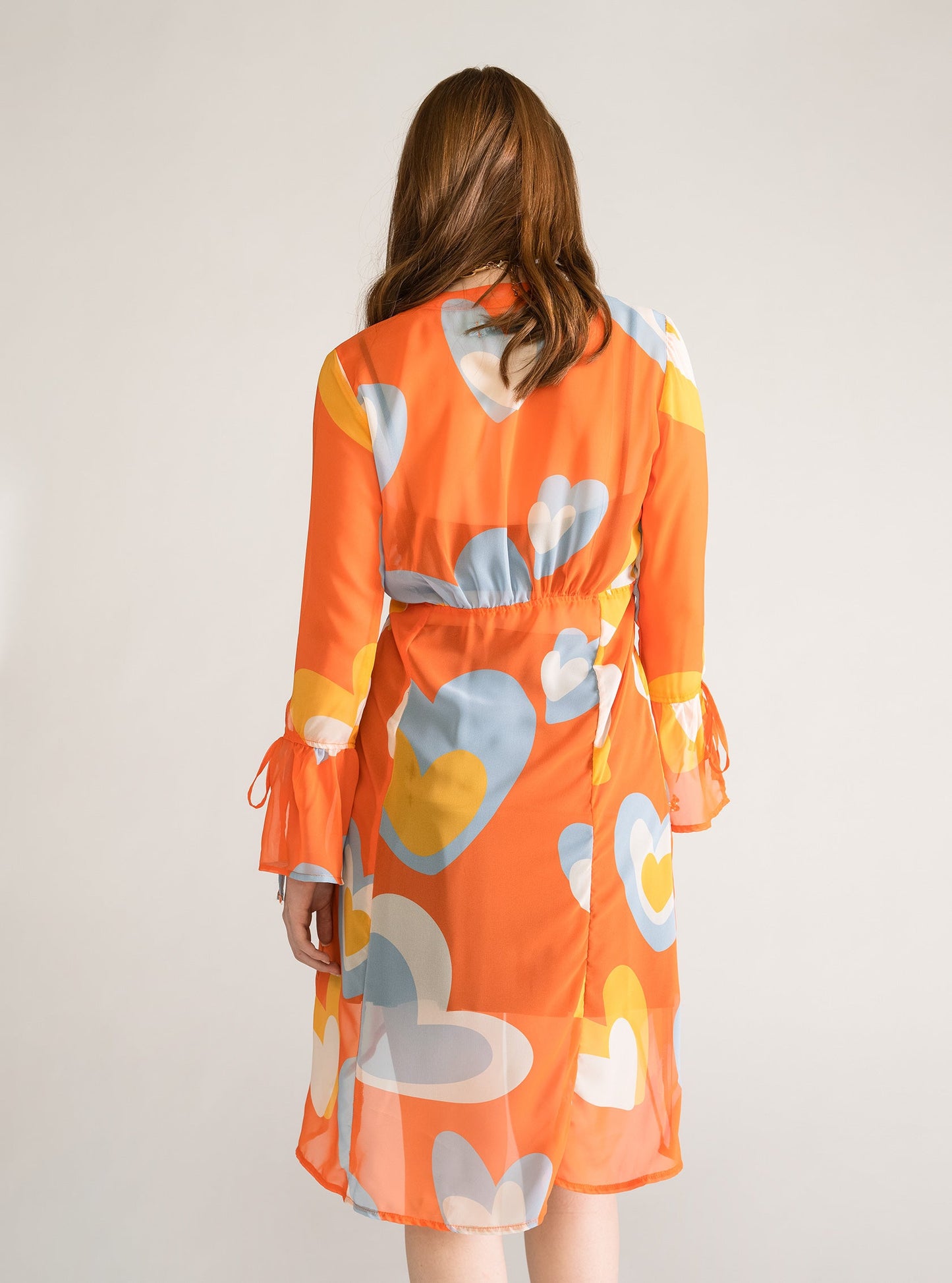 Queen Of Hearts Kaftan, Anaranjado