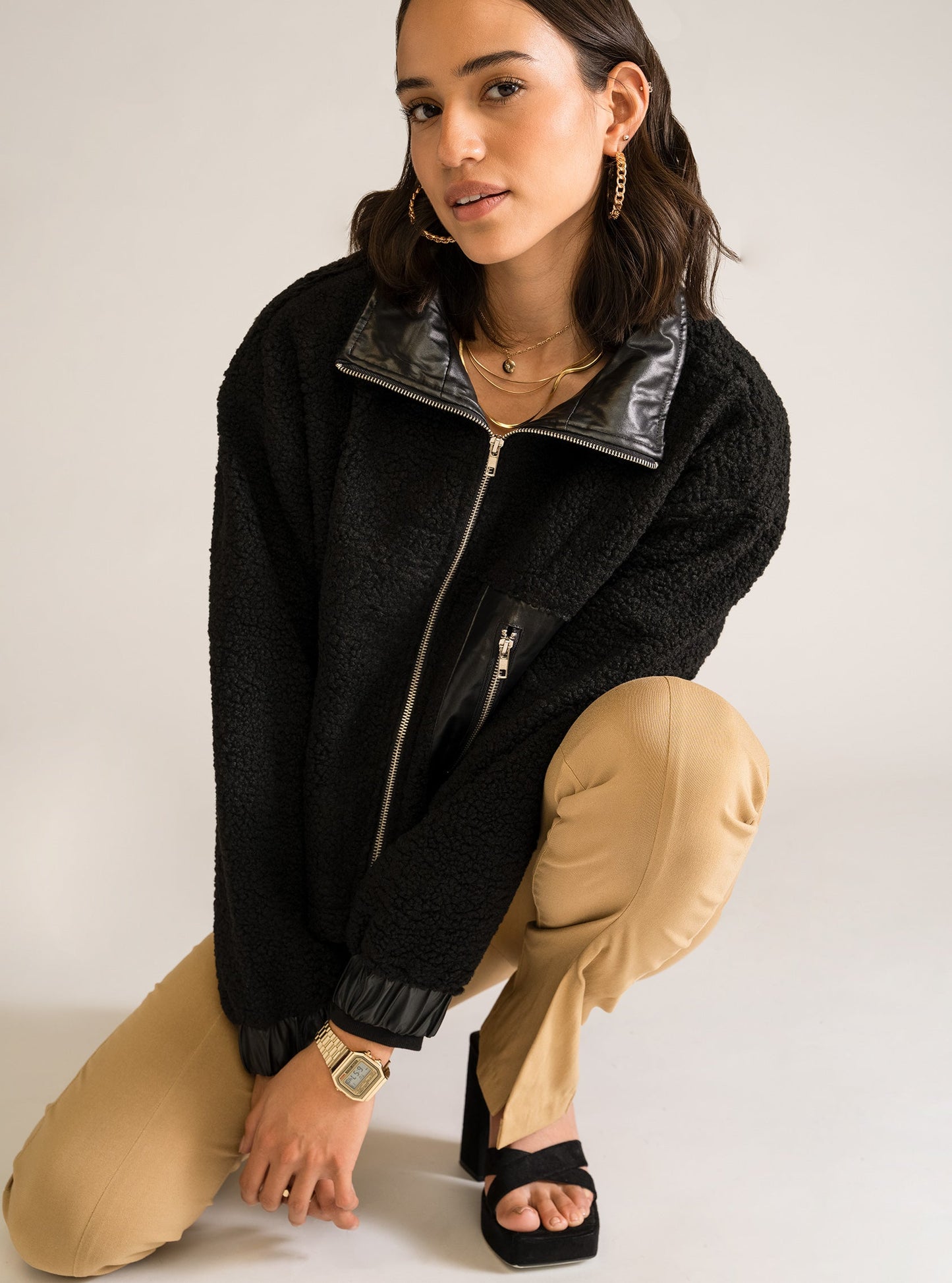 Cozy Destination Jacket, Negro