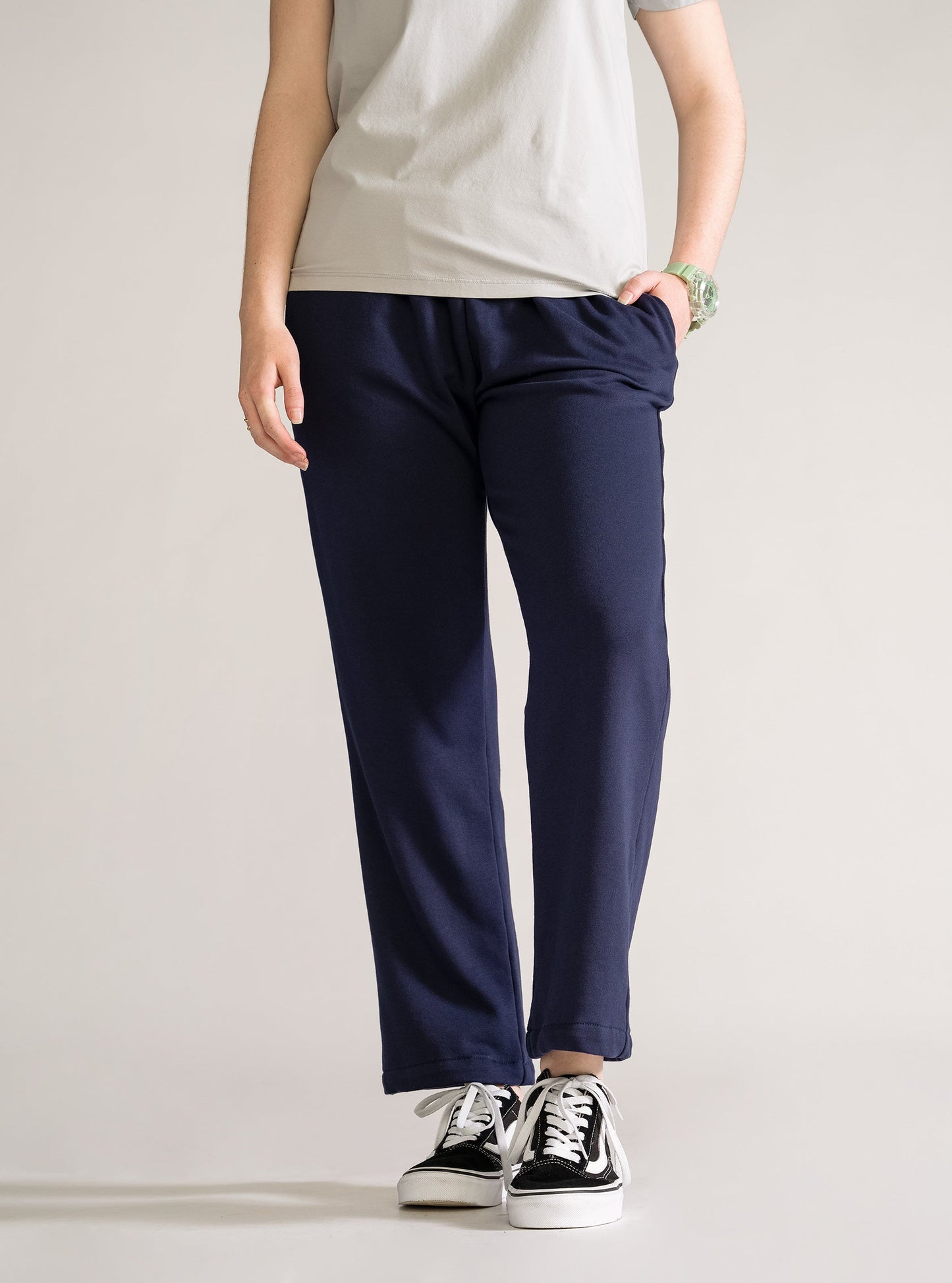 Straight Comfy Pants, Azul Obscuro