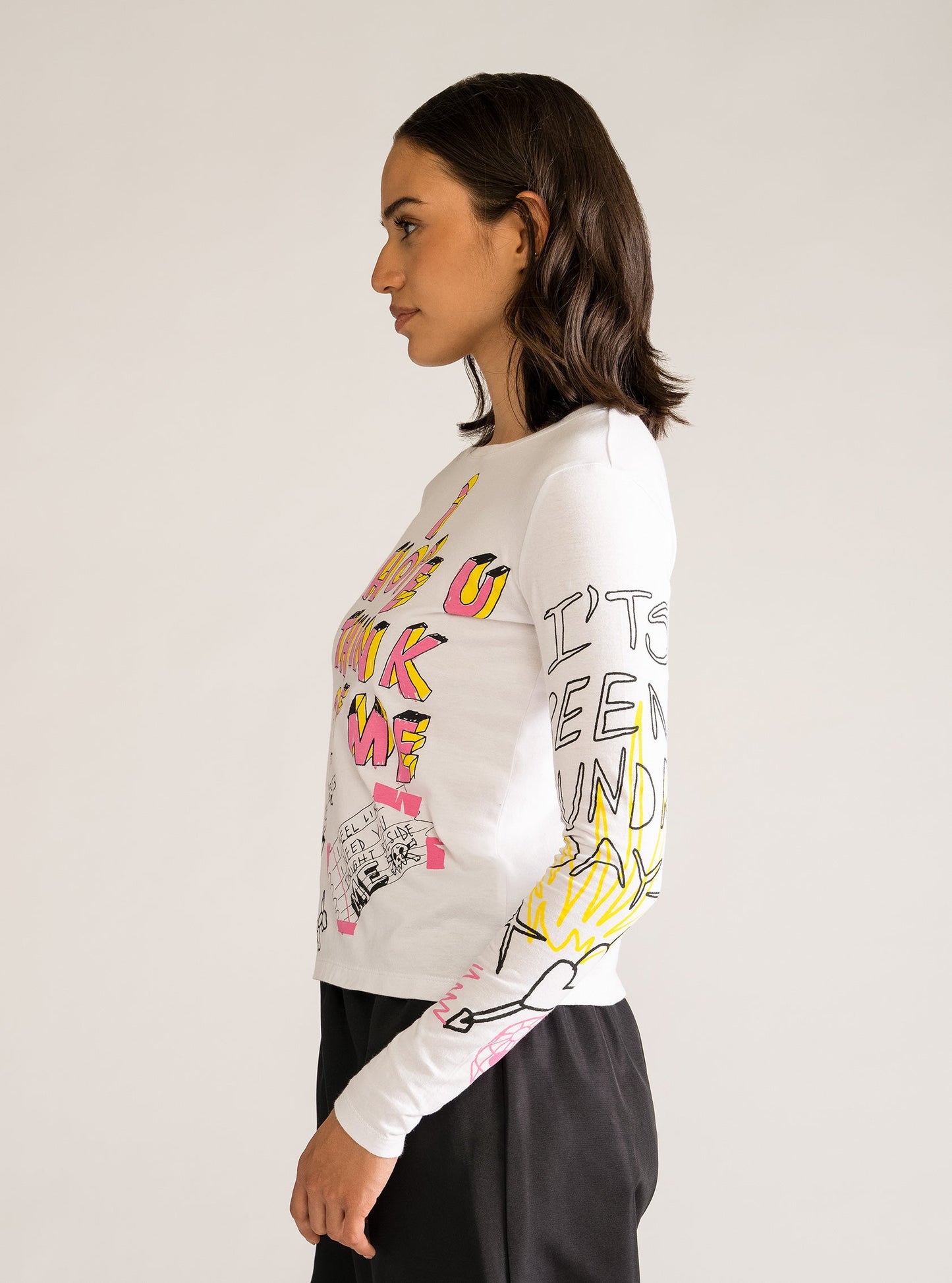 Grafitti All Over Tee, Blanco