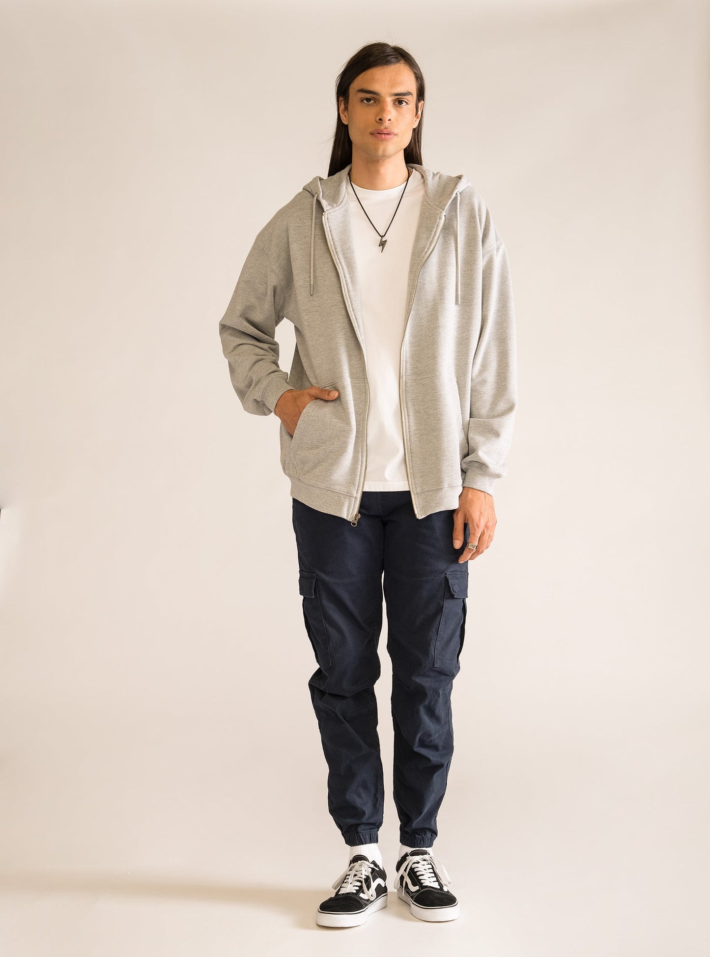 Reckless Behavior Hoodie, Gris Claro