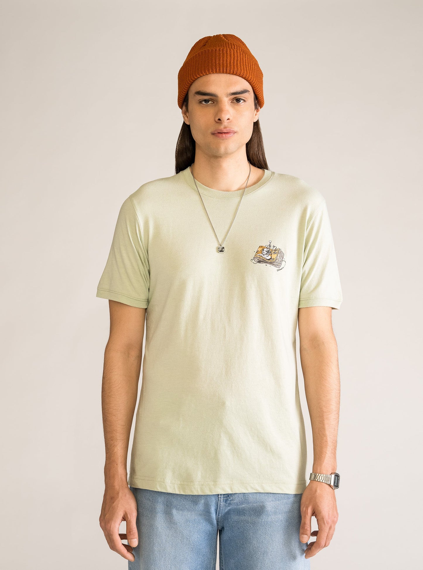 Cash Is King T-Shirt, Verde Claro