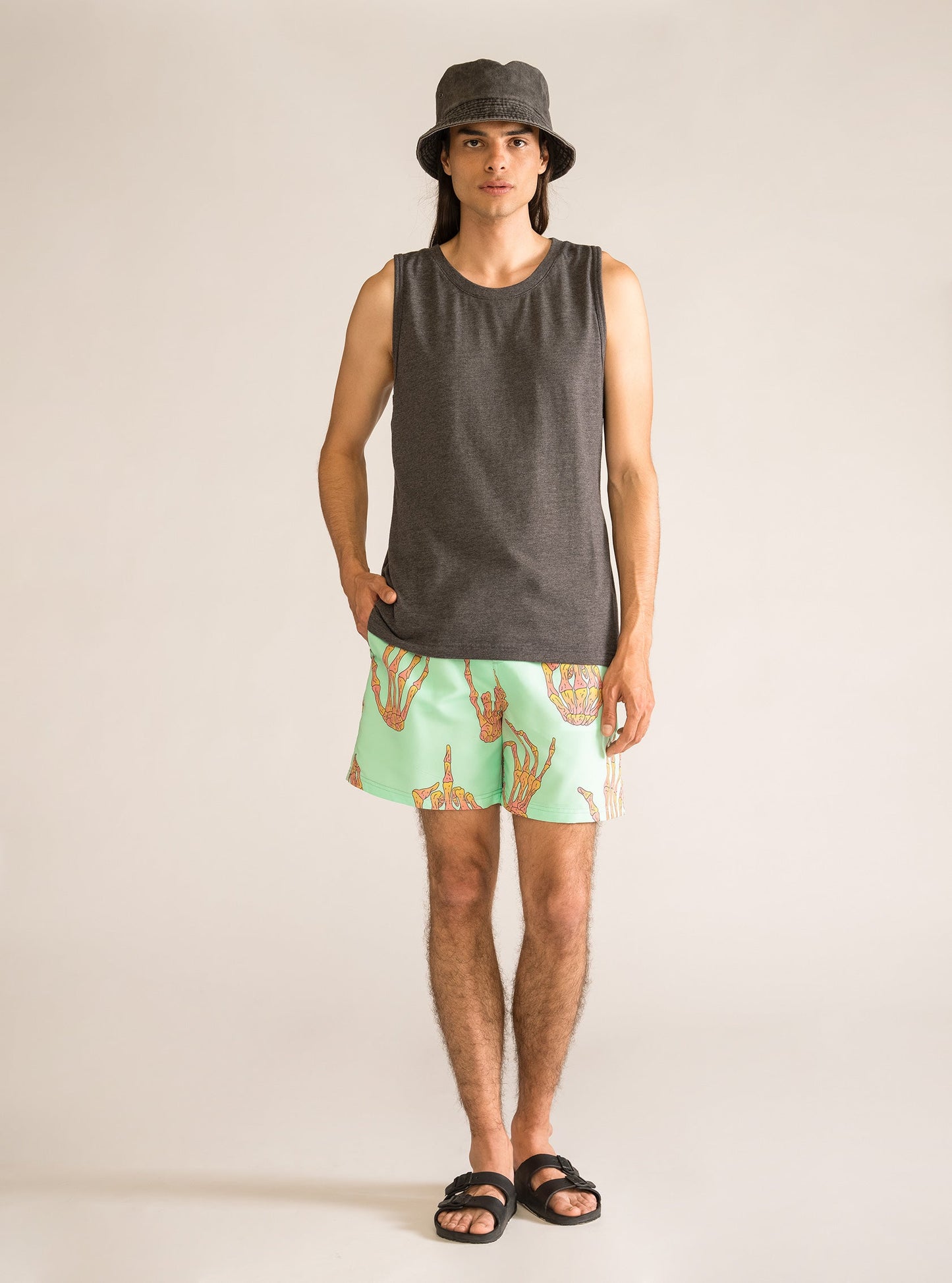 Multiple Summer Sunsets Swimsuit, Verde Menta