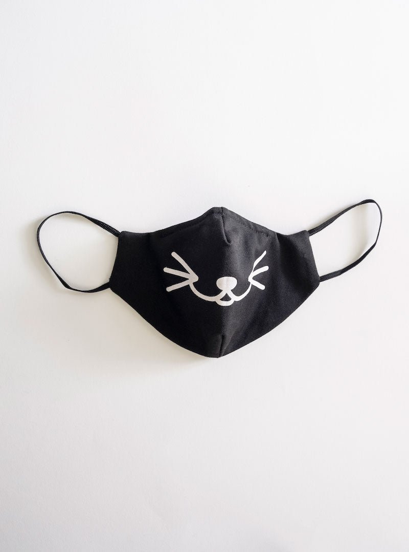 Meow! Mascarilla, Negro