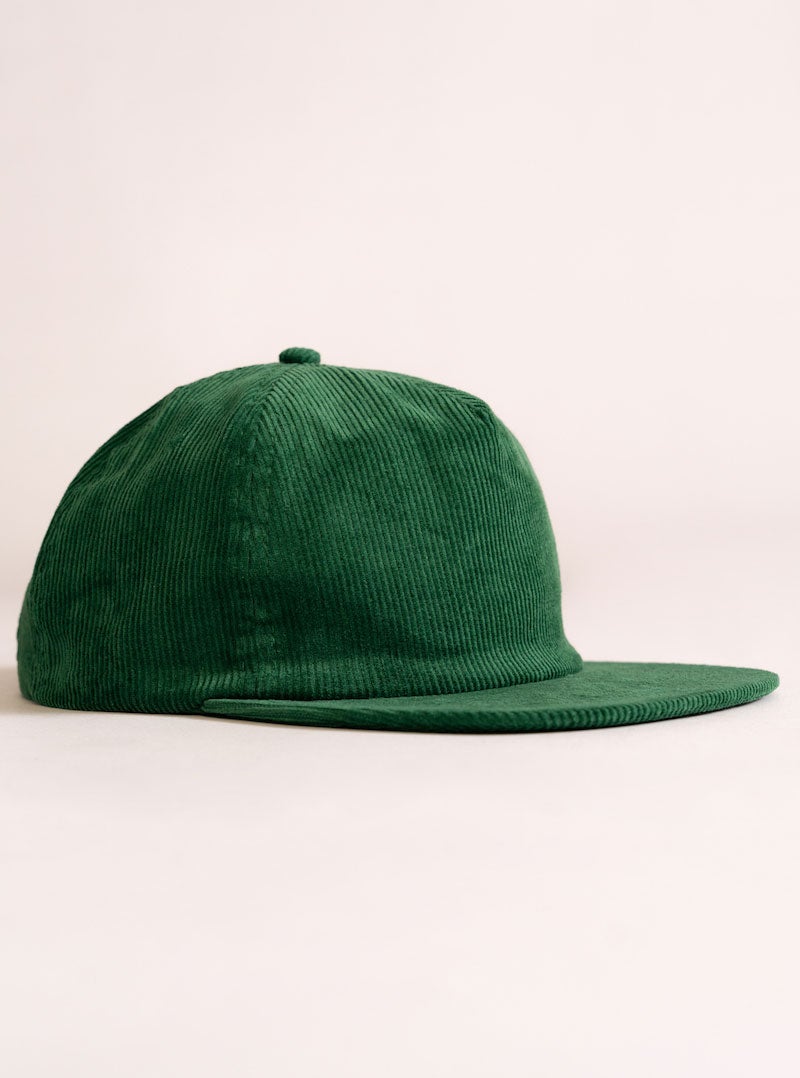 Thin Corduroy Cap, Verde Obscuro