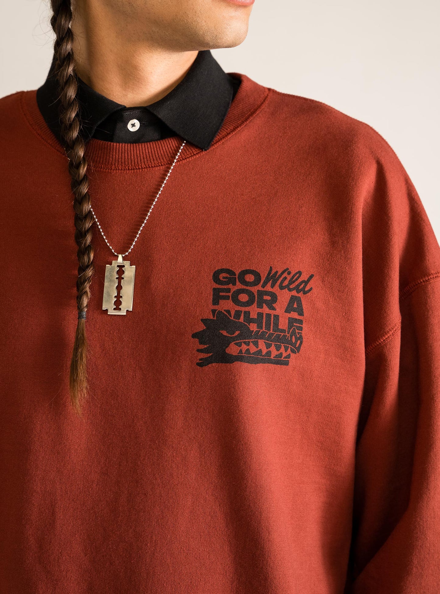 Animals Crew Neck, Ladrillo