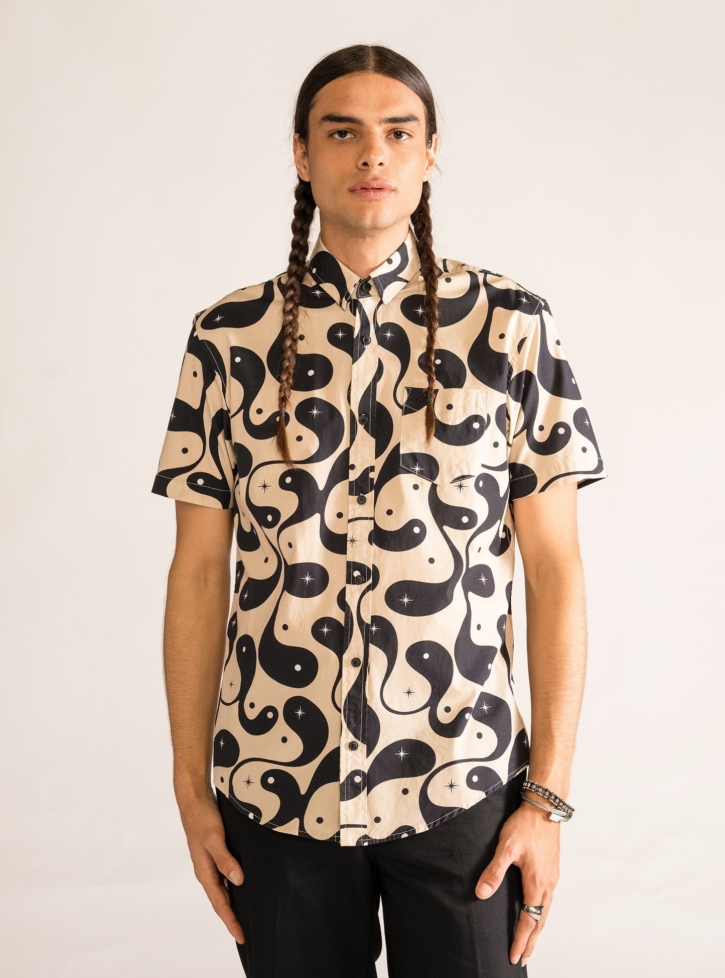 Heartburn Short Sleeve Shirt, Beige