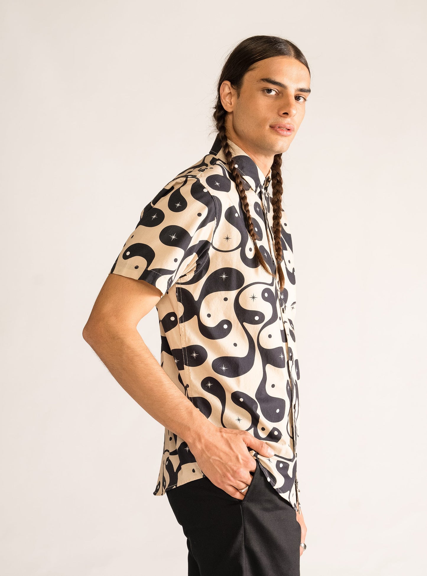 Heartburn Short Sleeve Shirt, Beige