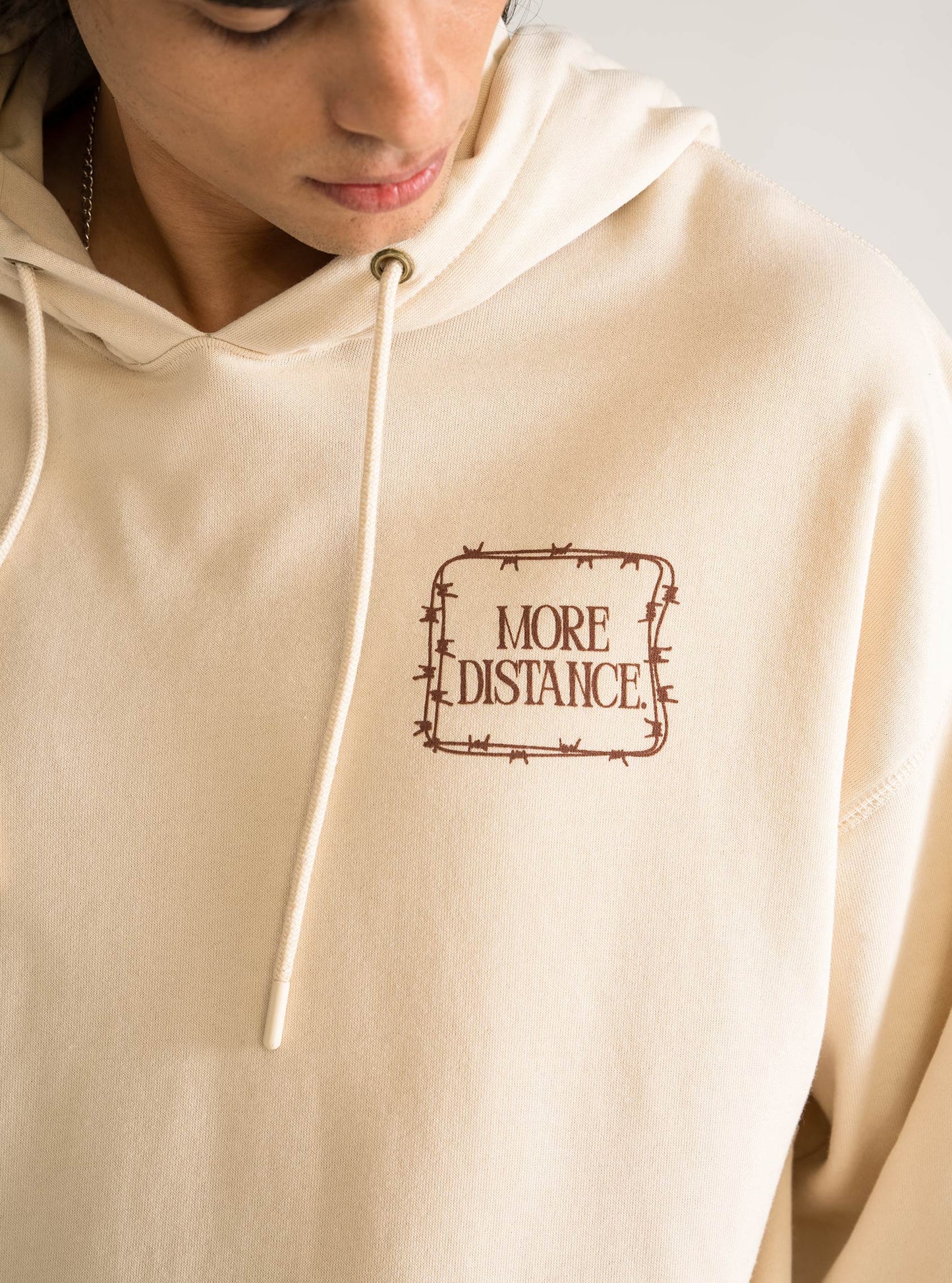 Power To It Hoodie, Beige
