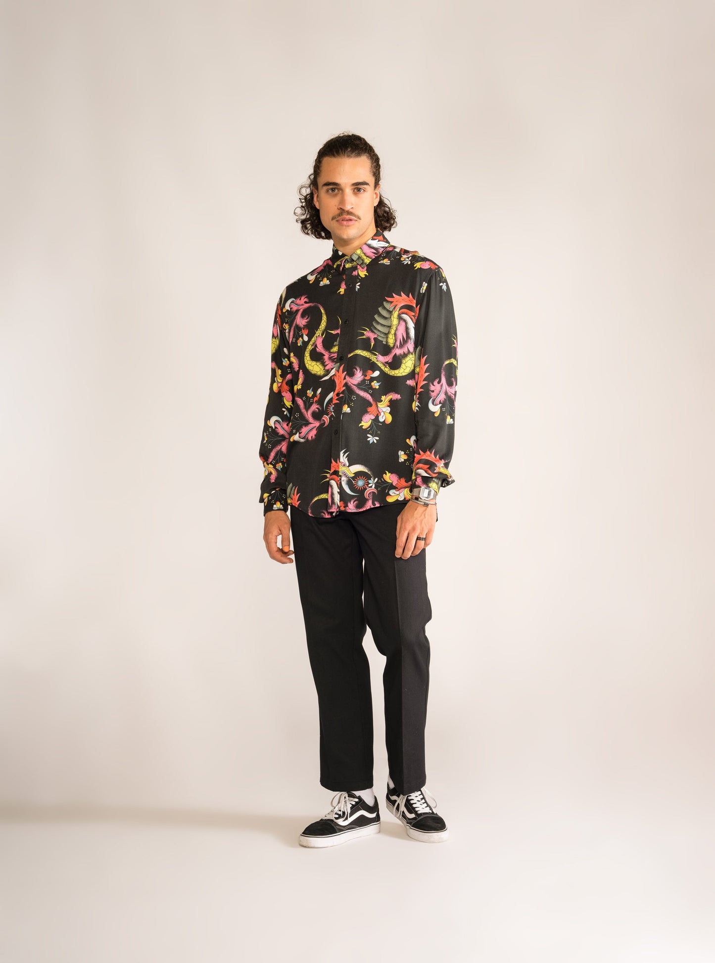 Famous Long Sleeve Shirt, Negro