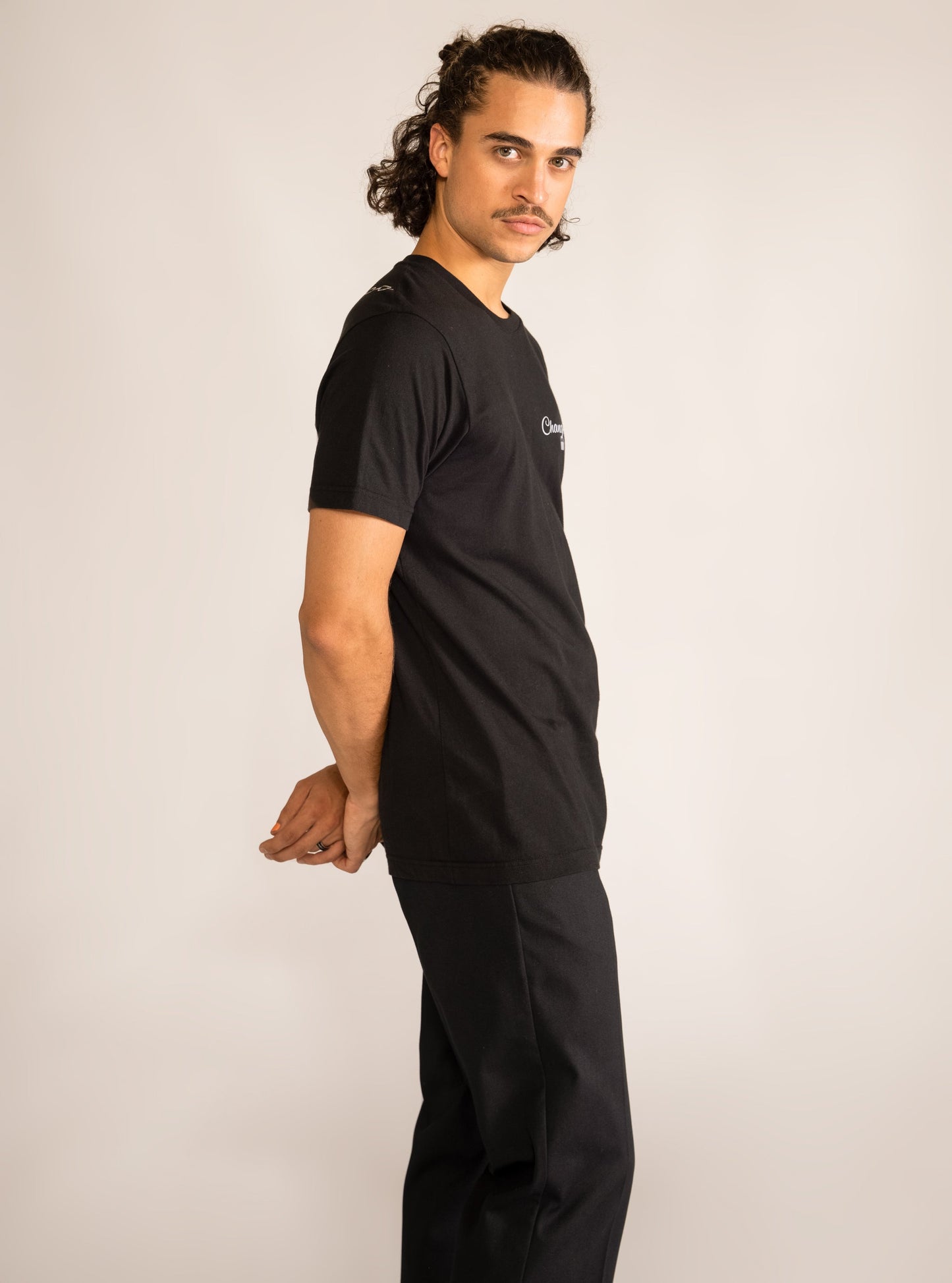 Waiting Up All Night T-shirt, Negro