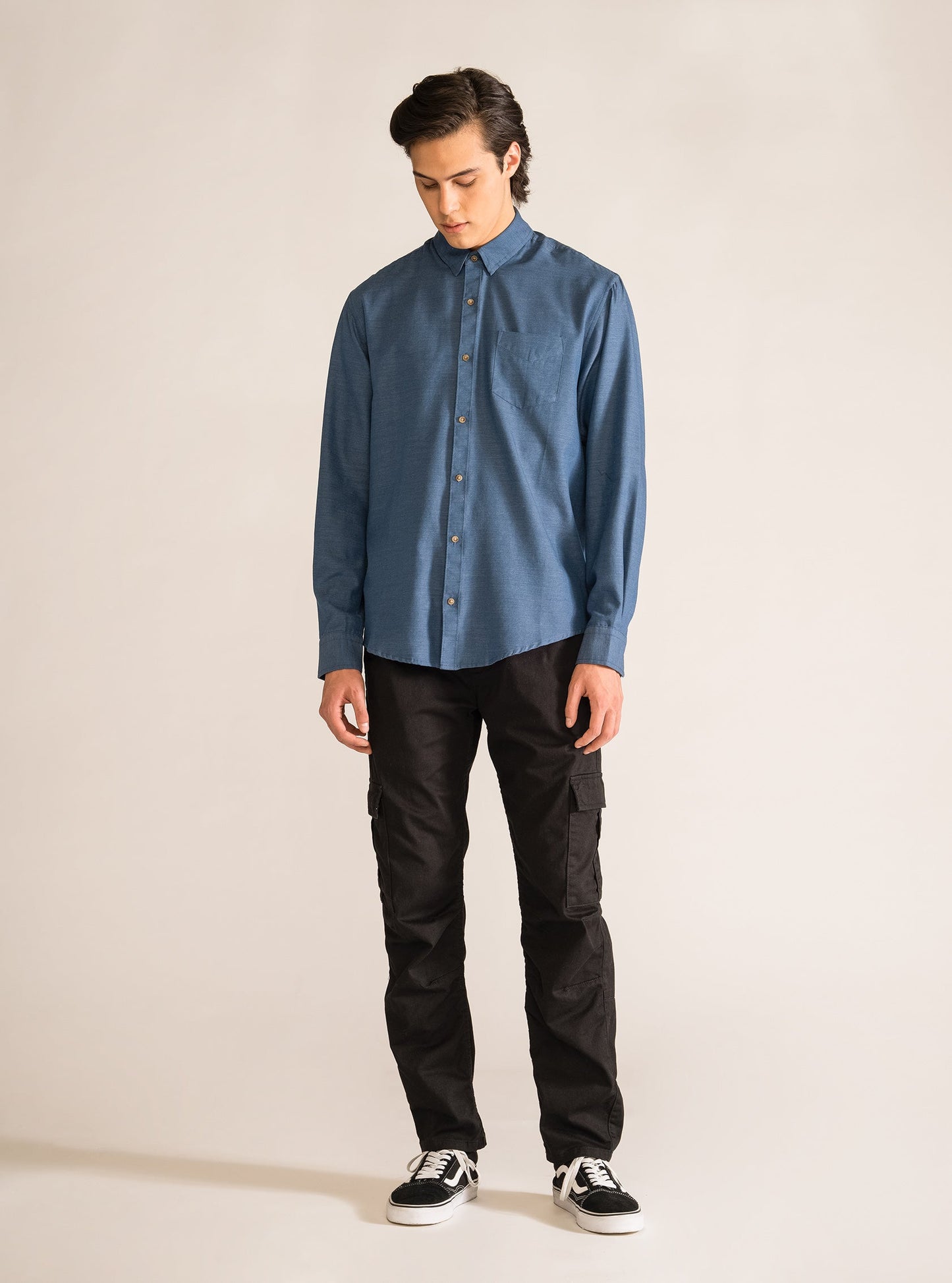 Alibi Long Sleeve Shirt, Azul Claro