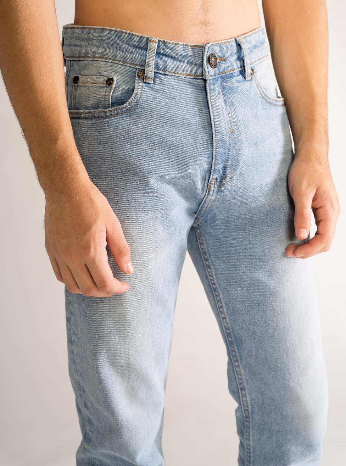 Choose Your Fighter Slim Fit Jeans, Celeste