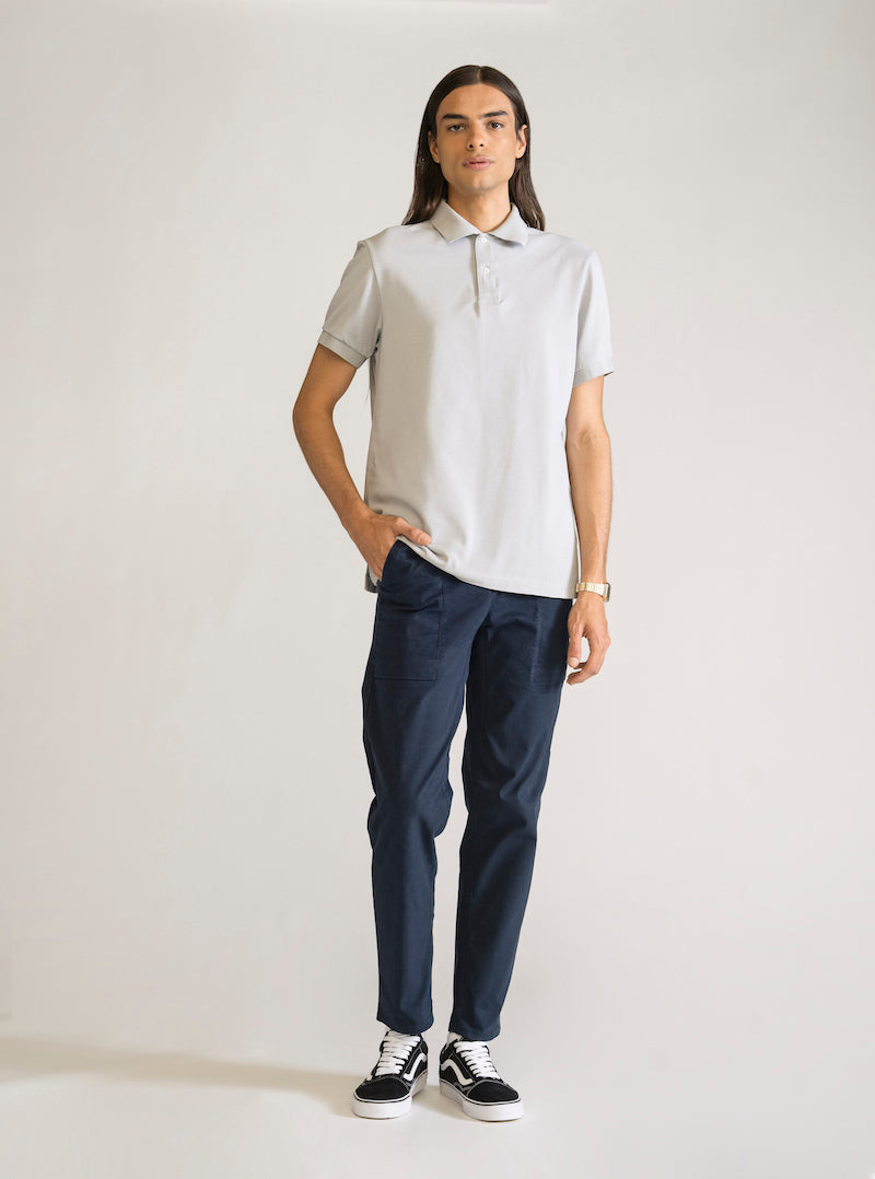 The Best Basic Polo, Gris Claro